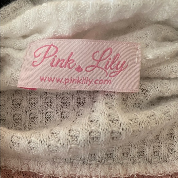 PINK LILY Tri-Color Hooded Pullover - Picture 6 of 6